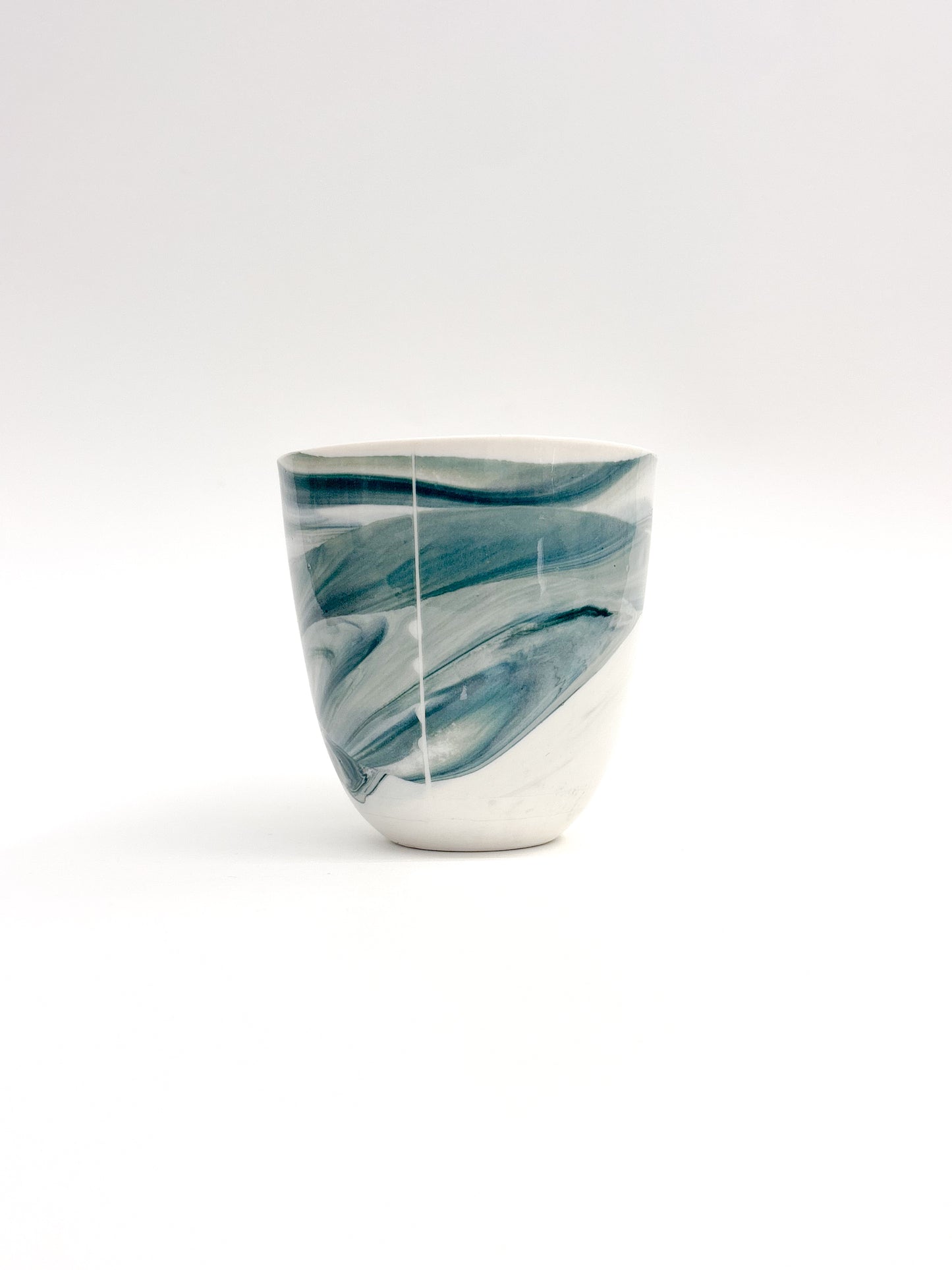 Tasse tactile marbrée en porcelaine - Taille M (250ml)