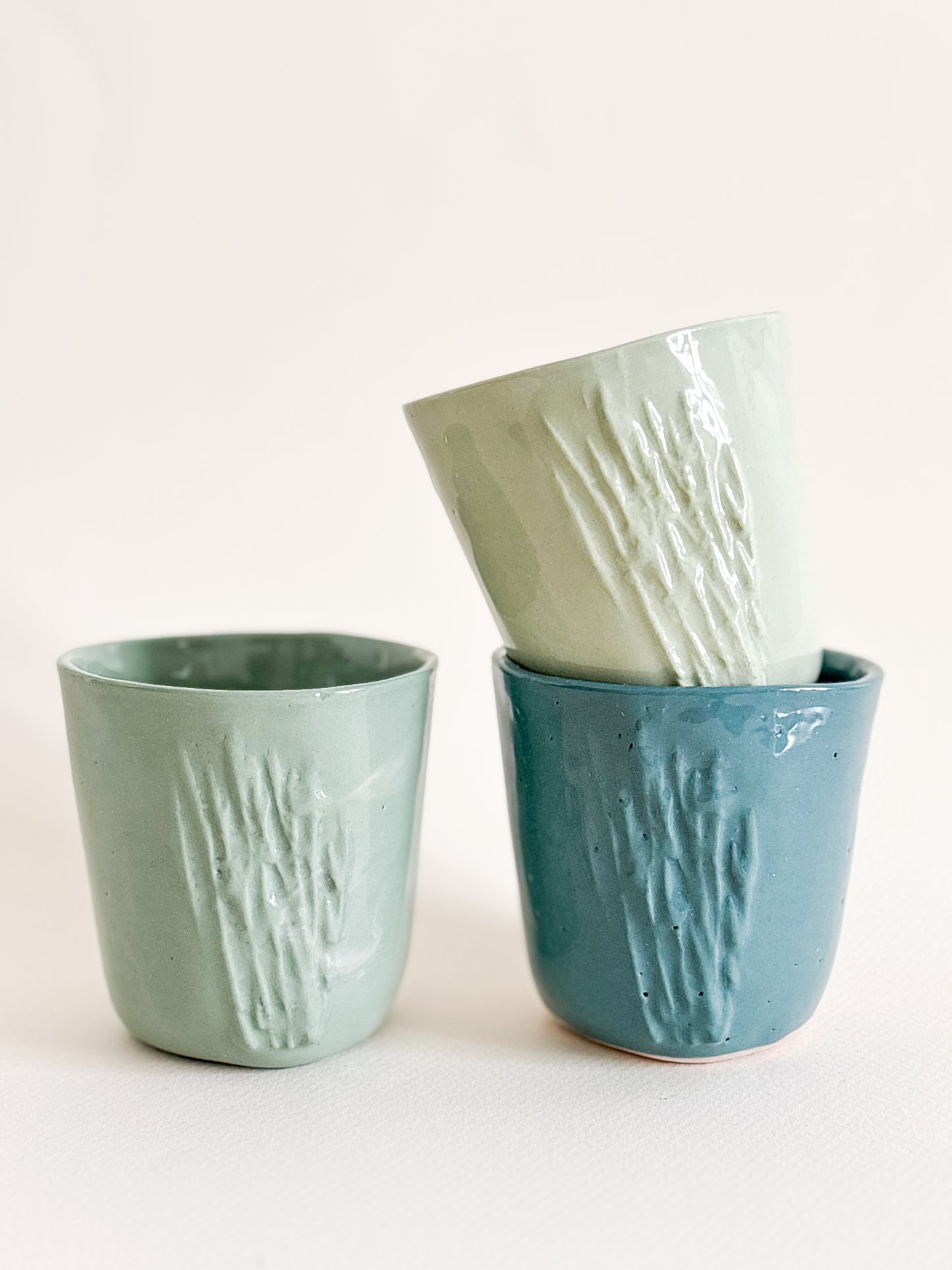 Tasse à café porcelaine vert pomme ( 110ml)