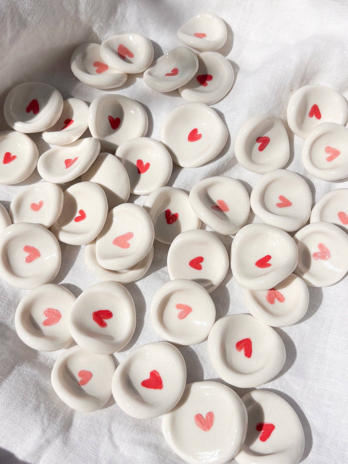 Worry Stone cœur en Porcelaine