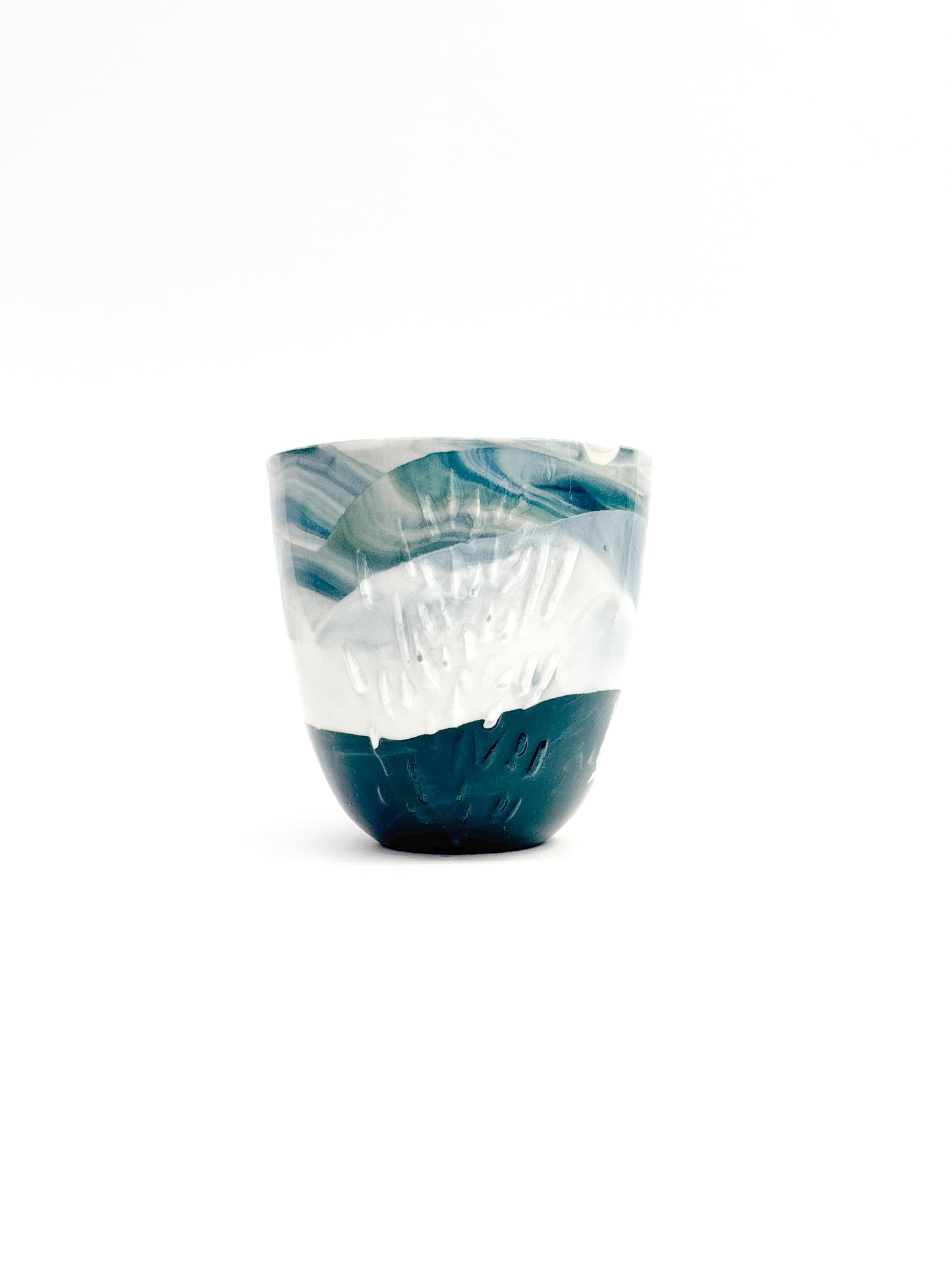 Tasse tactile marbrée en porcelaine - Taille M (250ml)