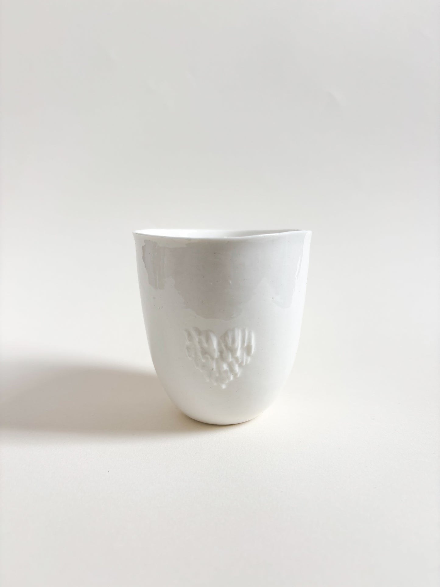 Tasse tactile cœur en porcelaine - Taille M (250ml)