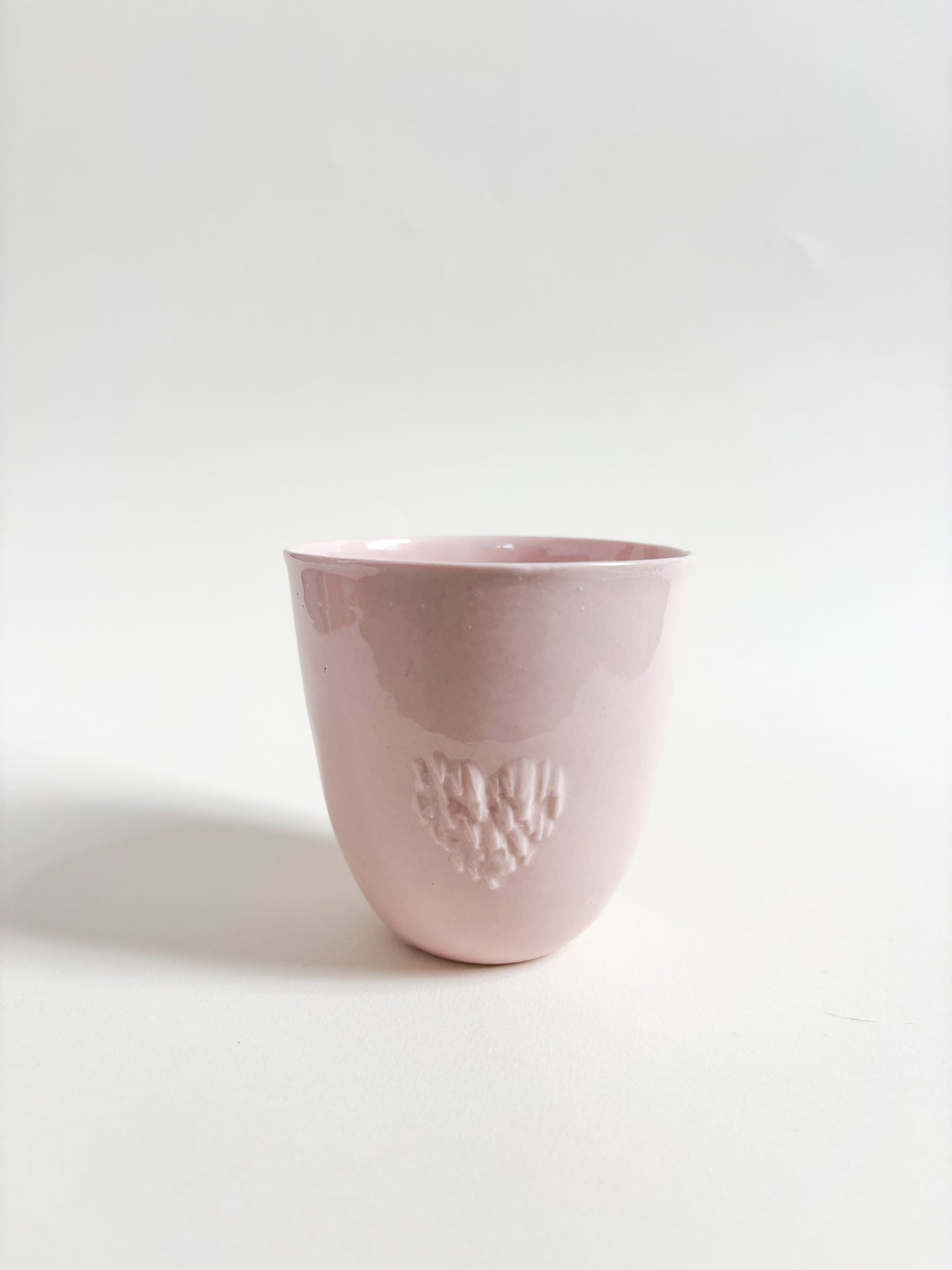 Tasse tactile cœur en porcelaine - Taille M (250ml)