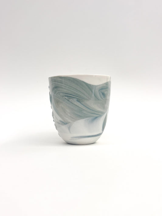 Tasse tactile marbrée en porcelaine - Taille M (250ml)
