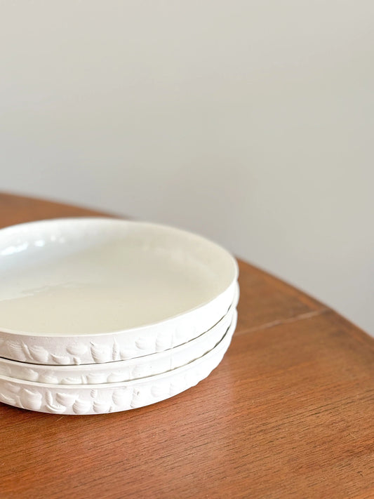 GRANDE ASSIETTE EN PORCELAINE - TACTILE Lisa Colin Céramique