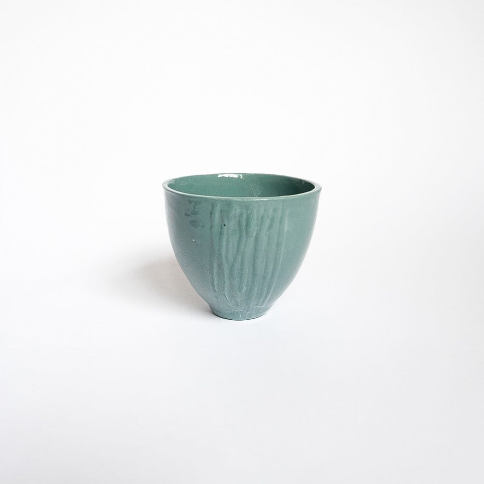 Tasse espresso texturée porcelaine