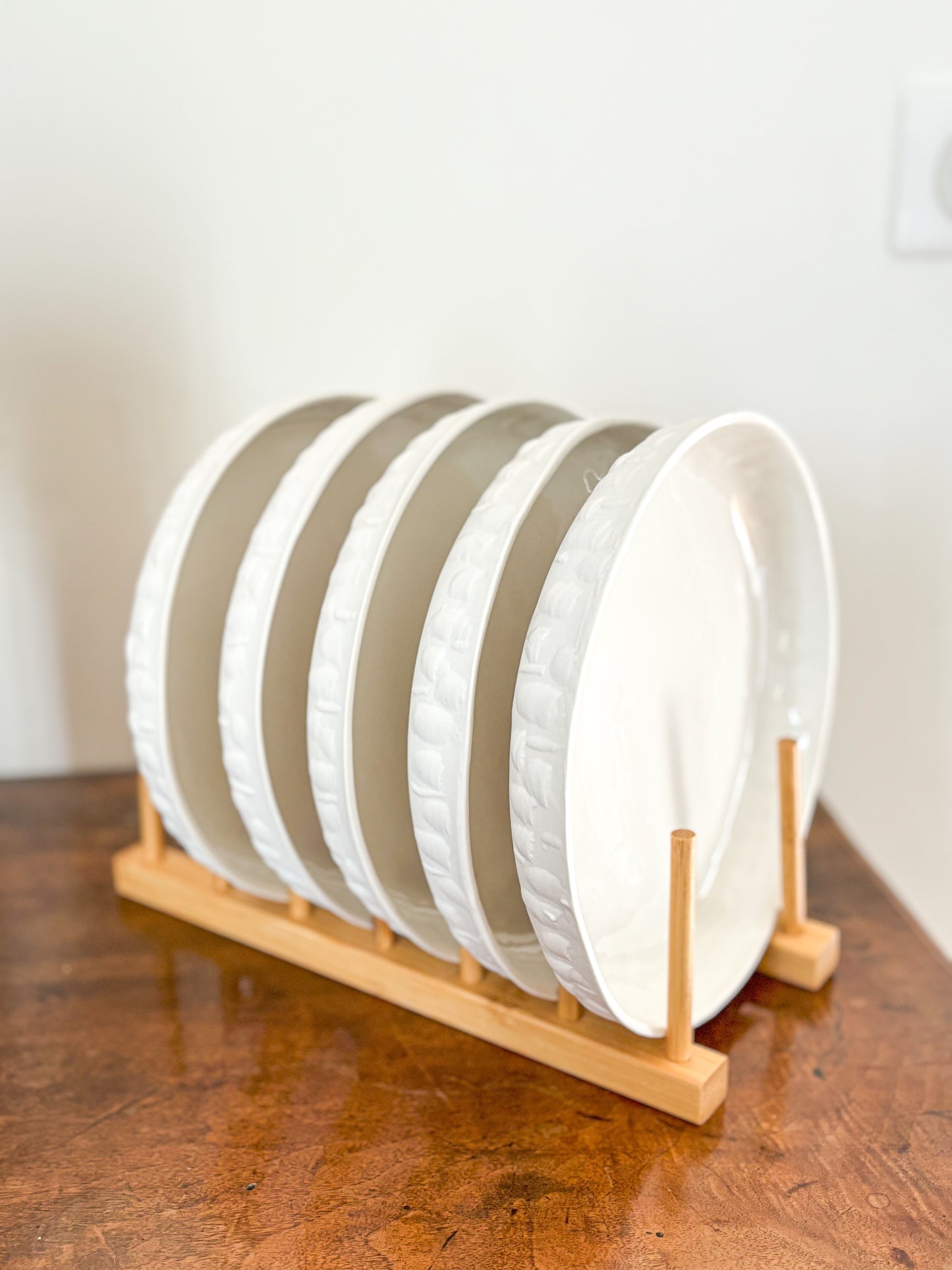 Grande assiette en porcelaine - Tactile