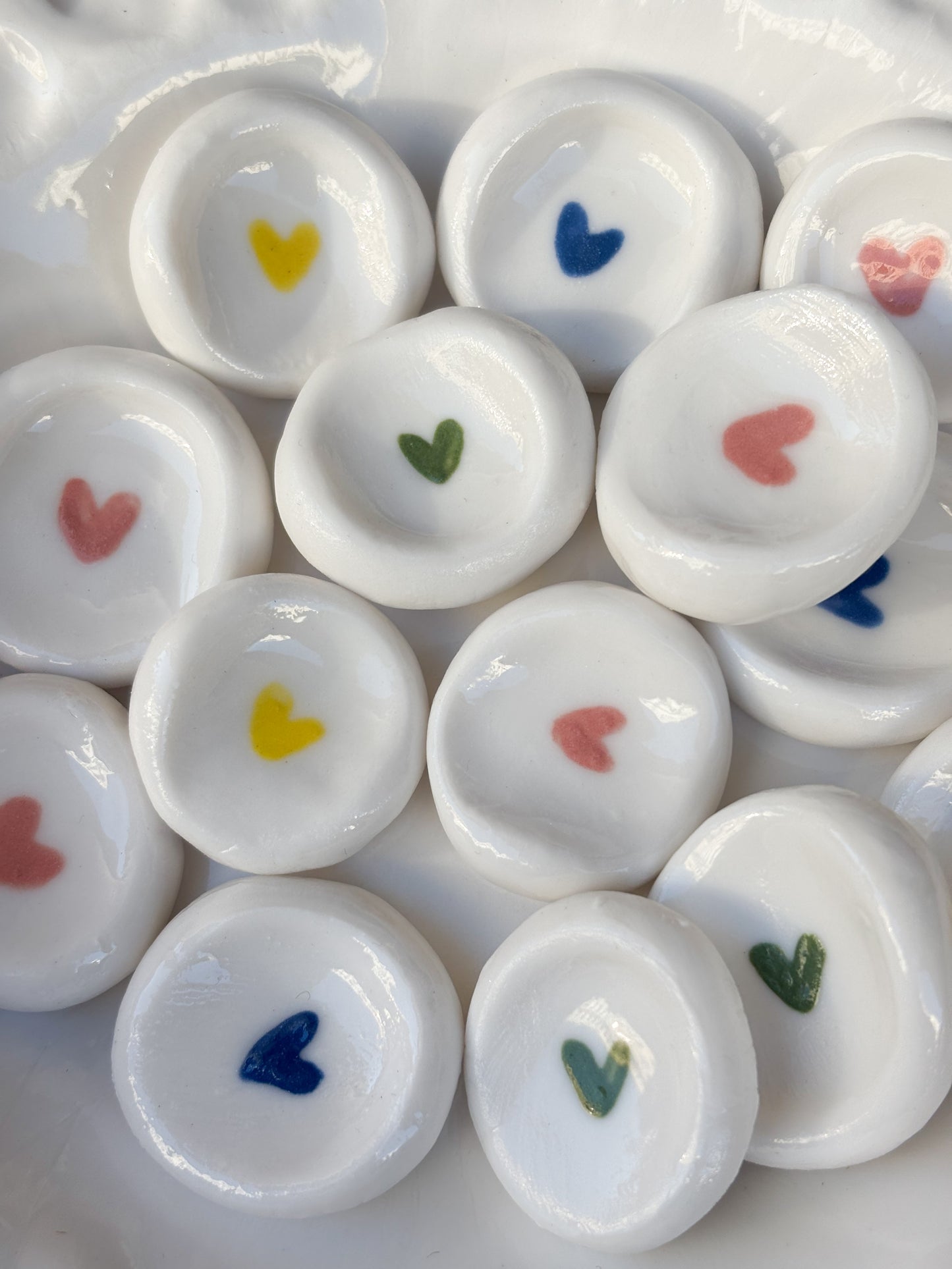 Worry Stone cœur en Porcelaine