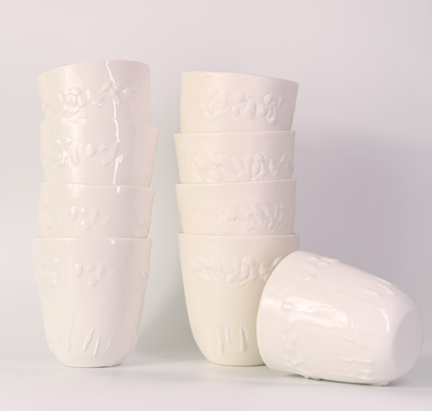La tasse textuée S porcelaine