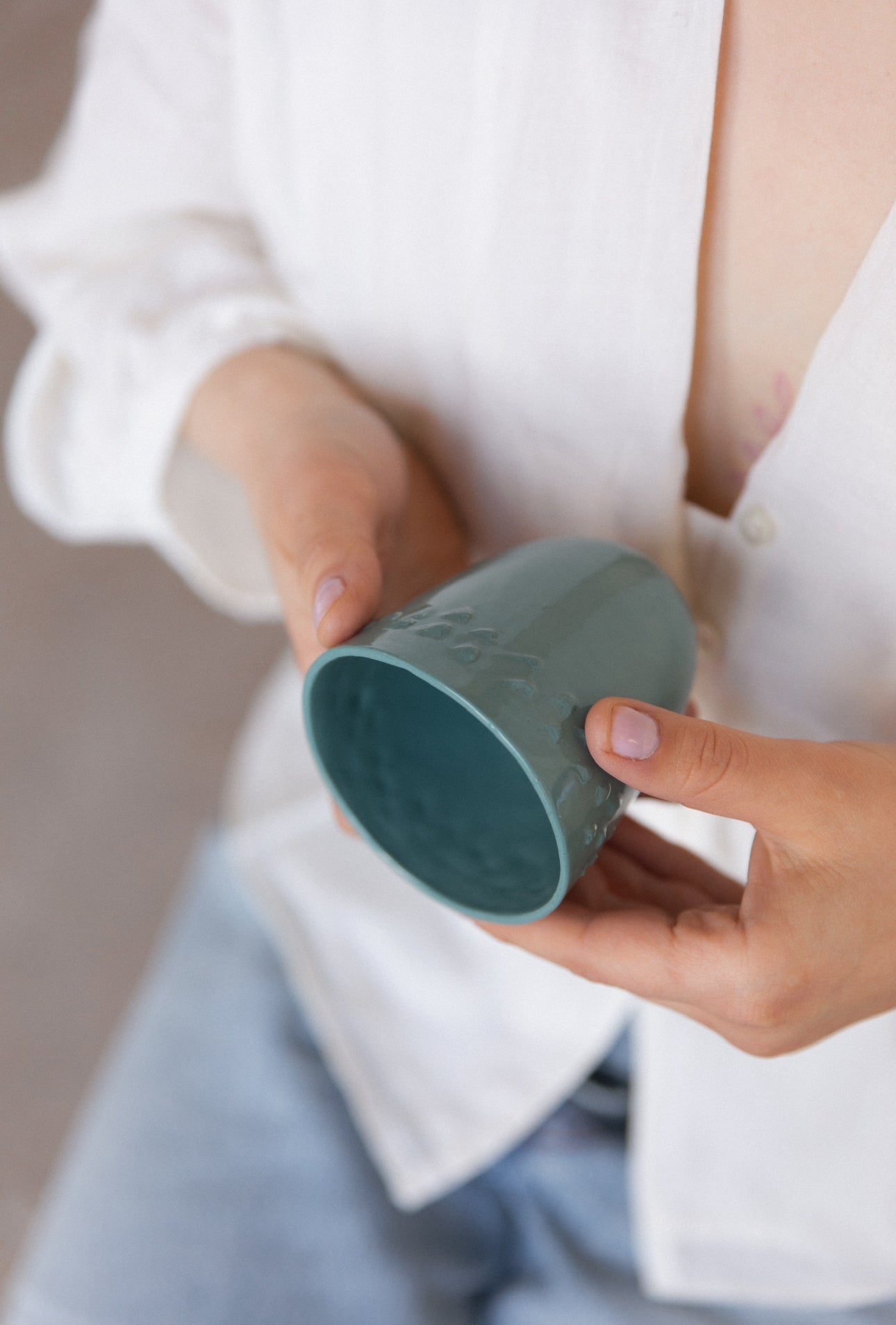 Tasse tactile en porcelaine - Taille S (200ml)