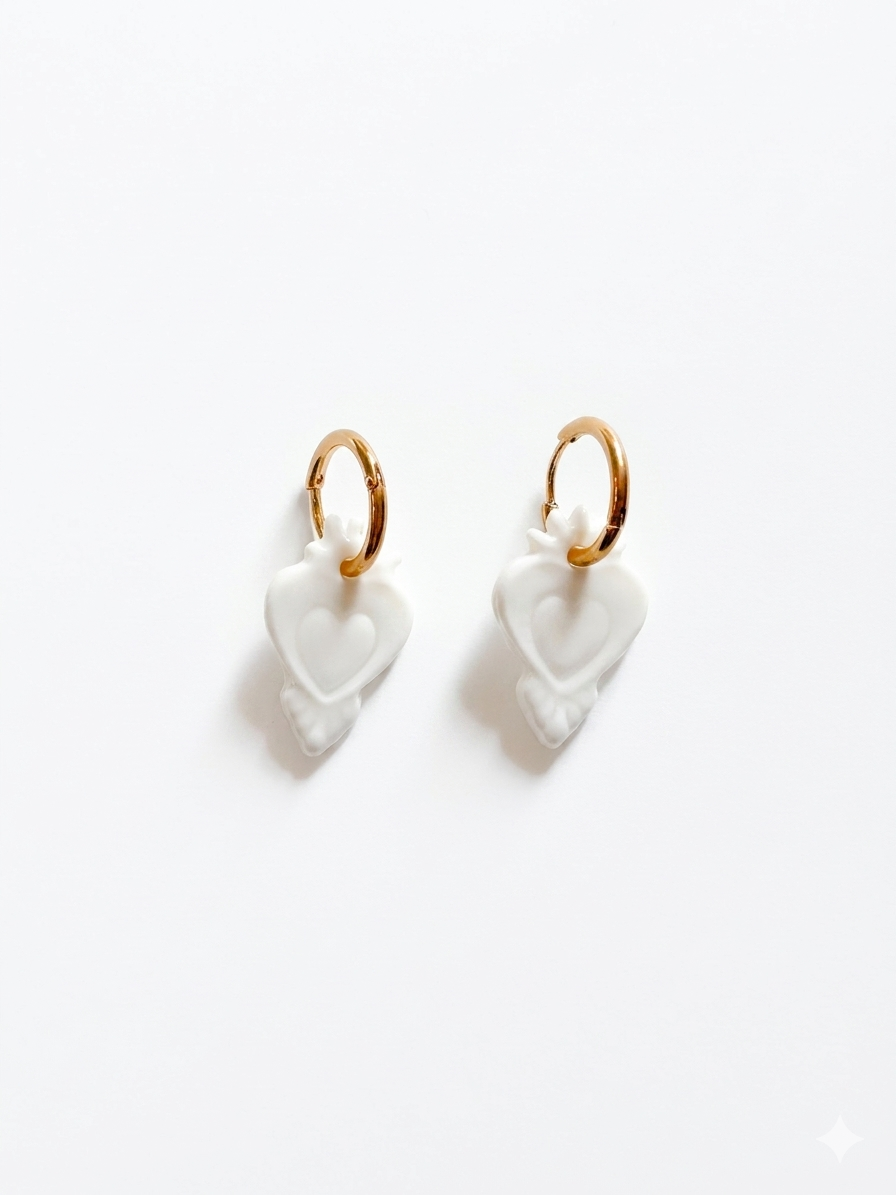 Boucles d’oreilles « Cœur »