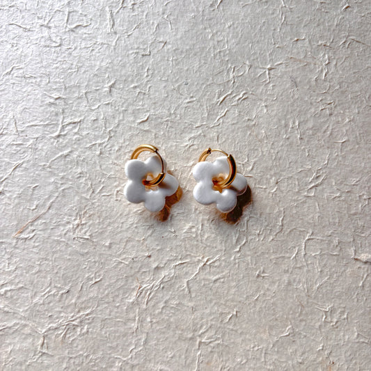 Boucle d’oreille « Emma » fleurs