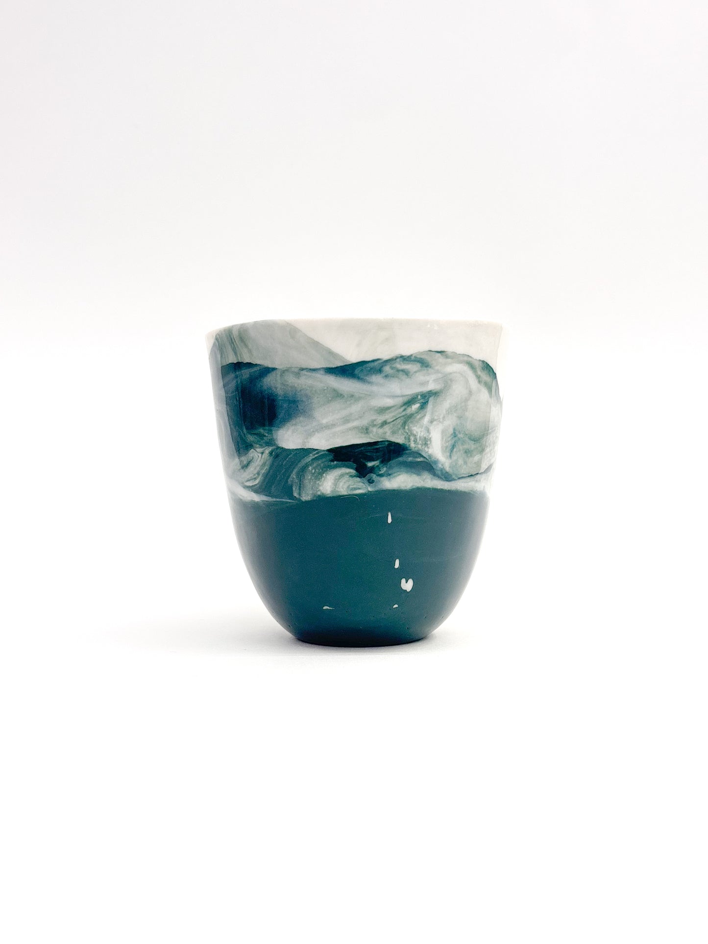 Tasse tactile marbrée en porcelaine - Taille M (250ml)