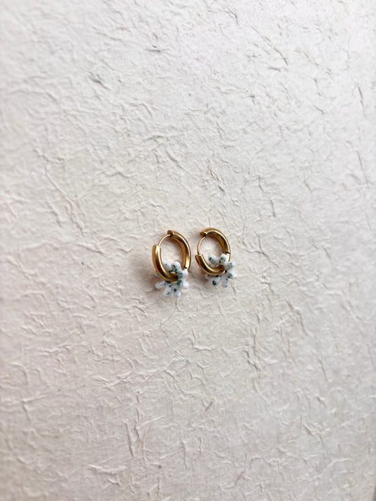 Boucles d’oreilles «Pâquerette»