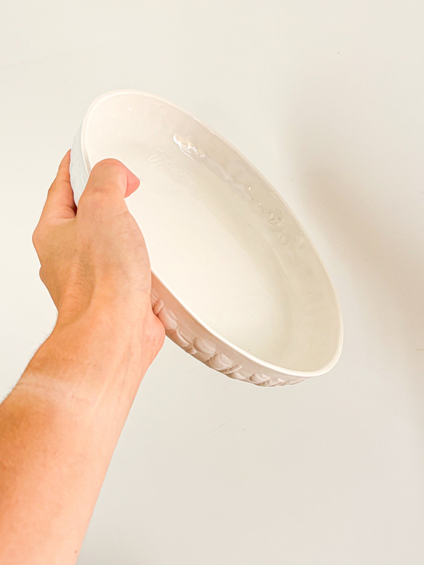 Grande assiette en porcelaine - Tactile