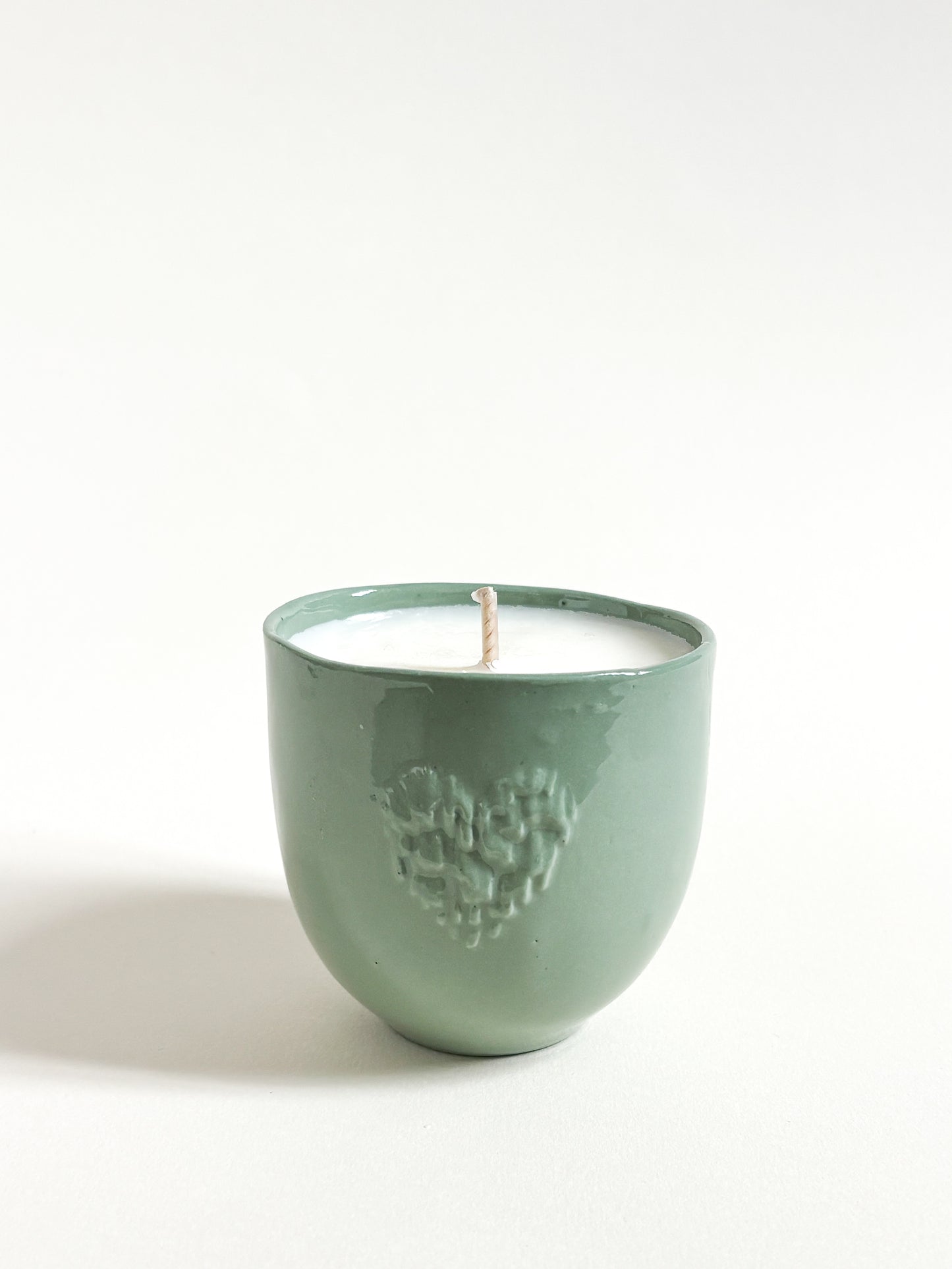 Bougie artisanale en porcelaine - Fleur de cerisier
