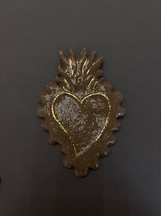 Ex-voto en céramique et or