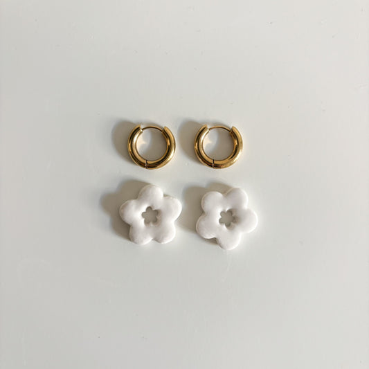 Boucles d’oreilles Emma - Blanche Haïti