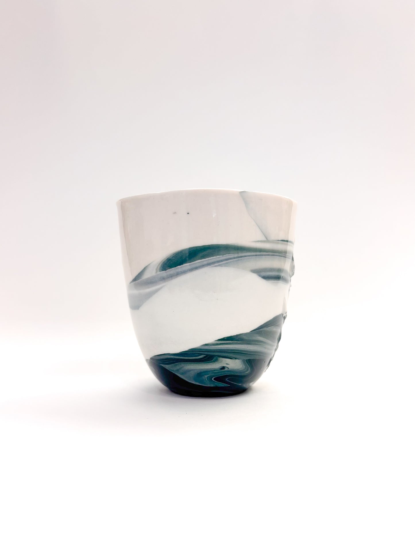 Tasse tactile marbrée en porcelaine - Taille M (250ml)