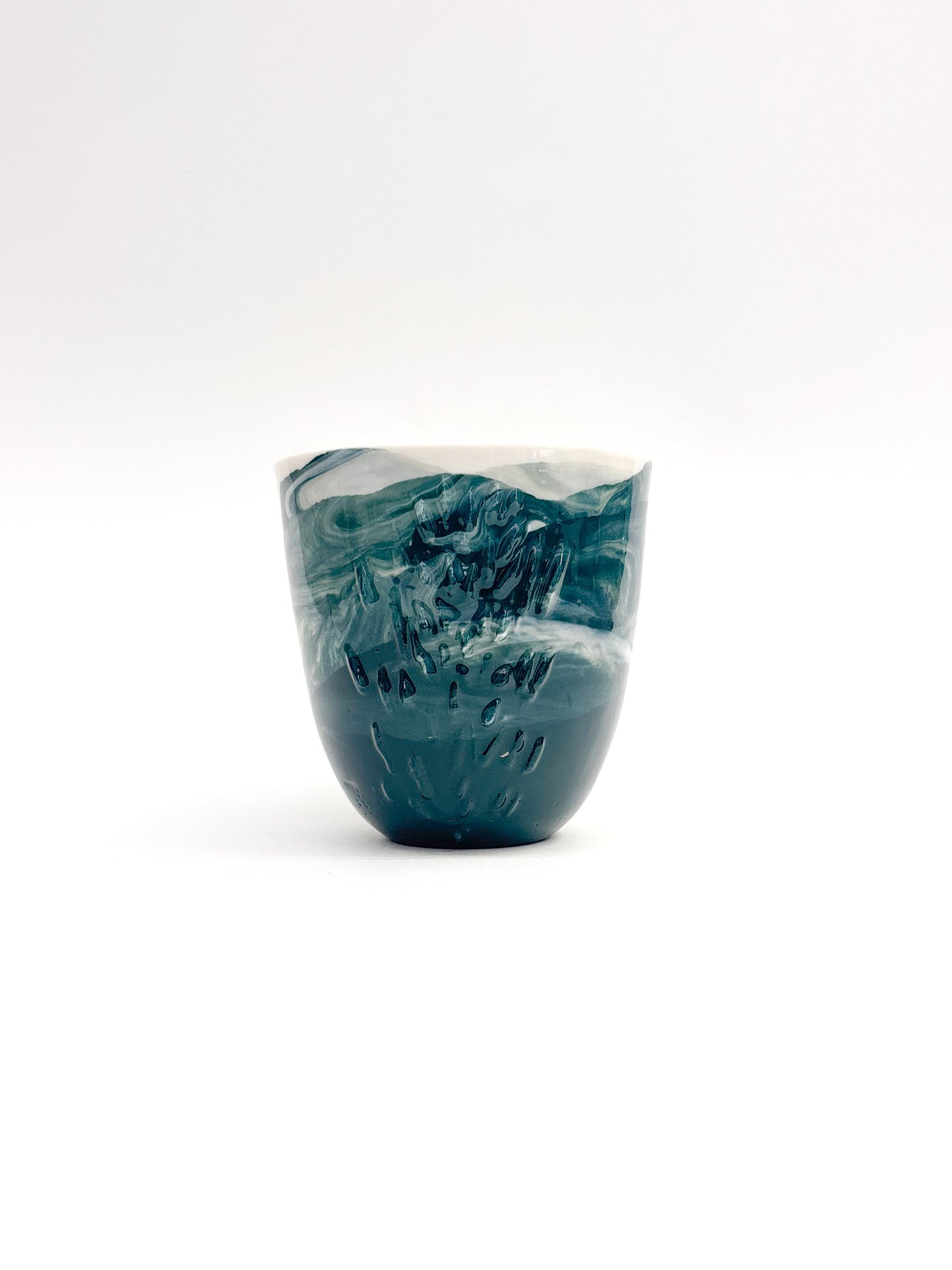 Tasse tactile marbrée en porcelaine - Taille M (250ml)