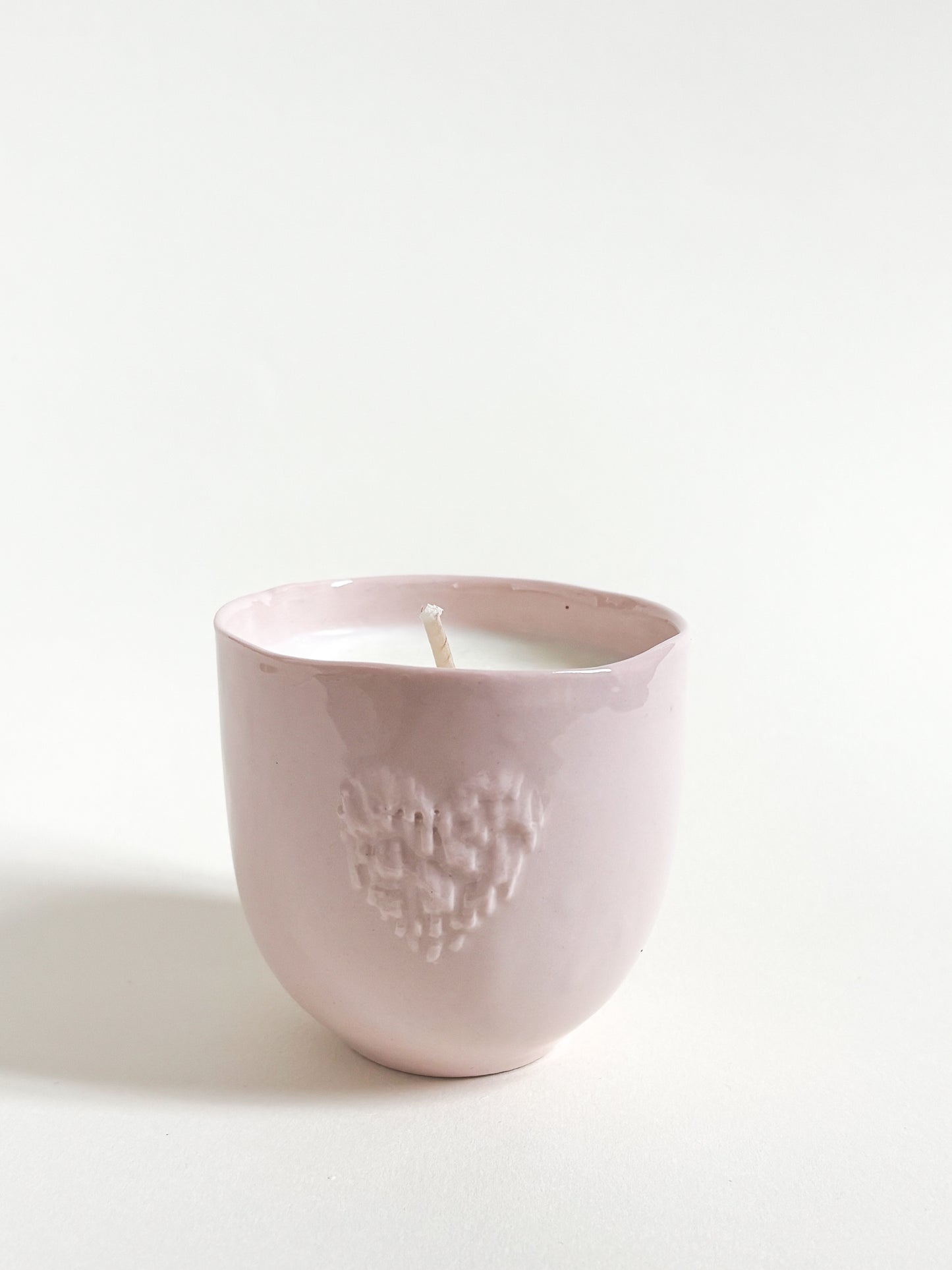 Bougie artisanale en porcelaine - Fleur de cerisier