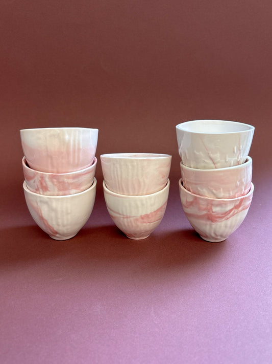 Tasse espresso « Noisette » marbrée