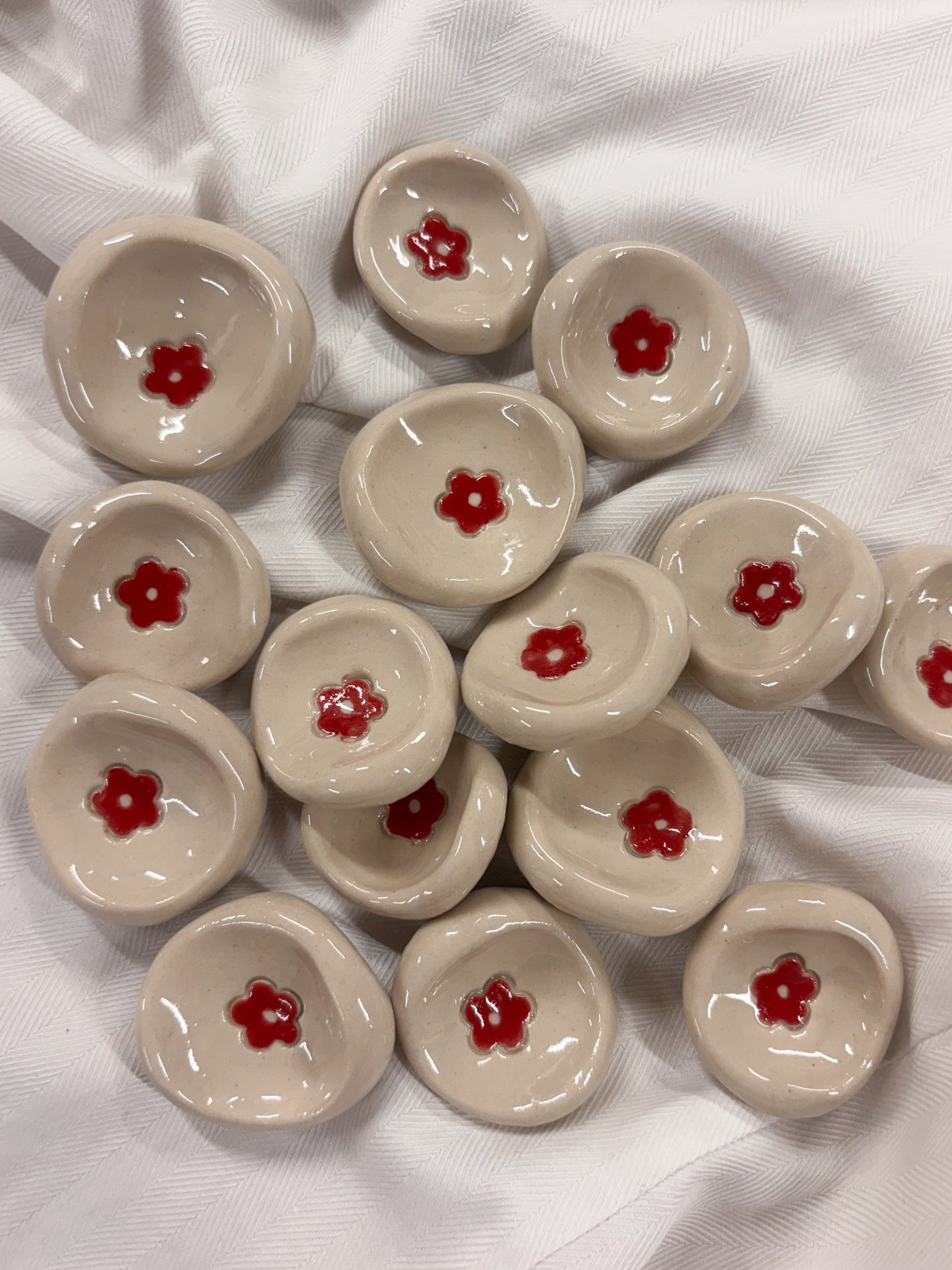 Pierre anti-stress en Grès fleur rouge profond