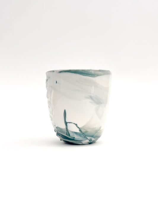 Tasse tactile marbrée en porcelaine - Taille M (250ml)