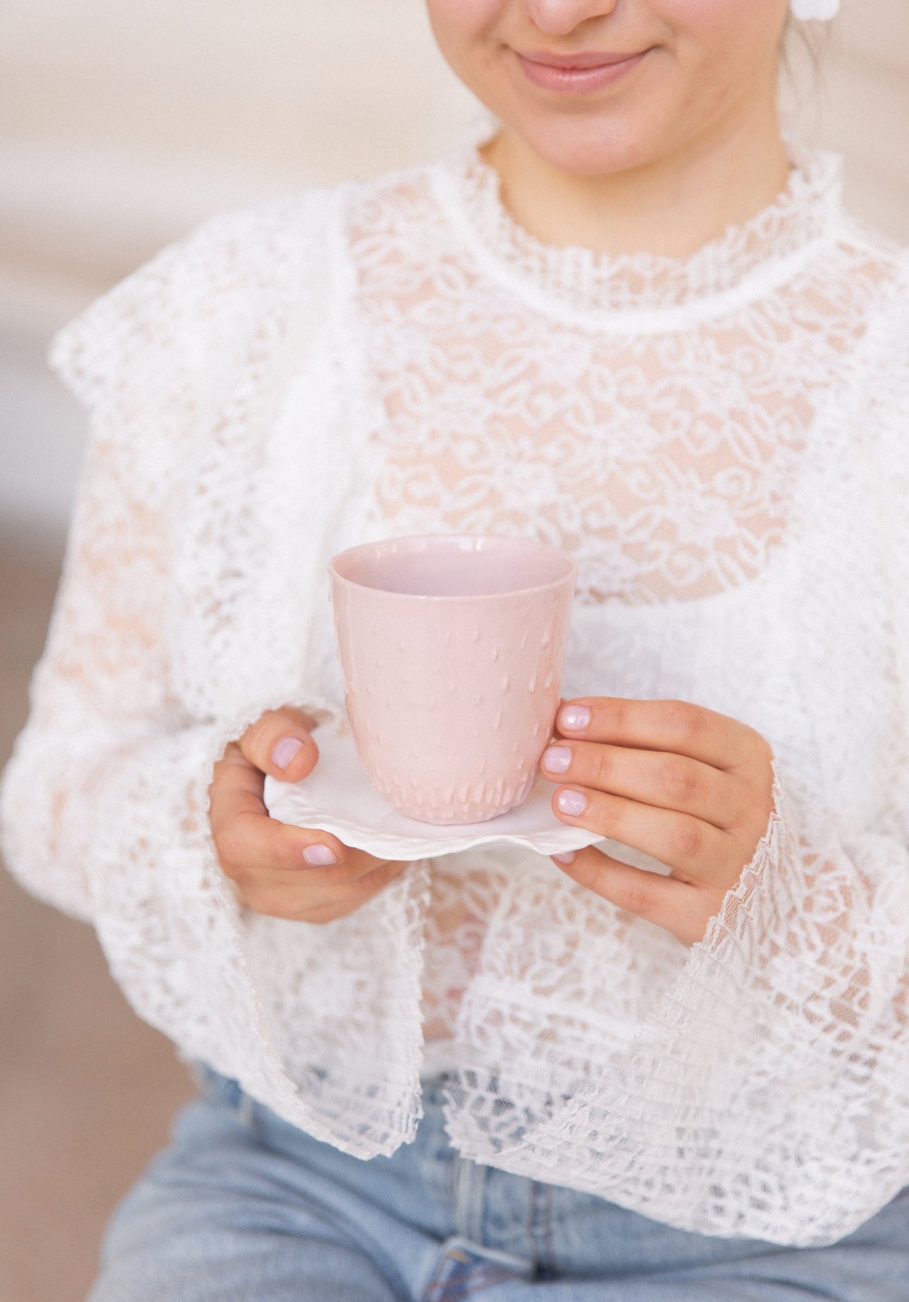 Tasse tactile en porcelaine - Taille M (250ml)