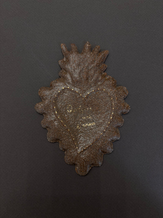 Ex-voto en céramique et or