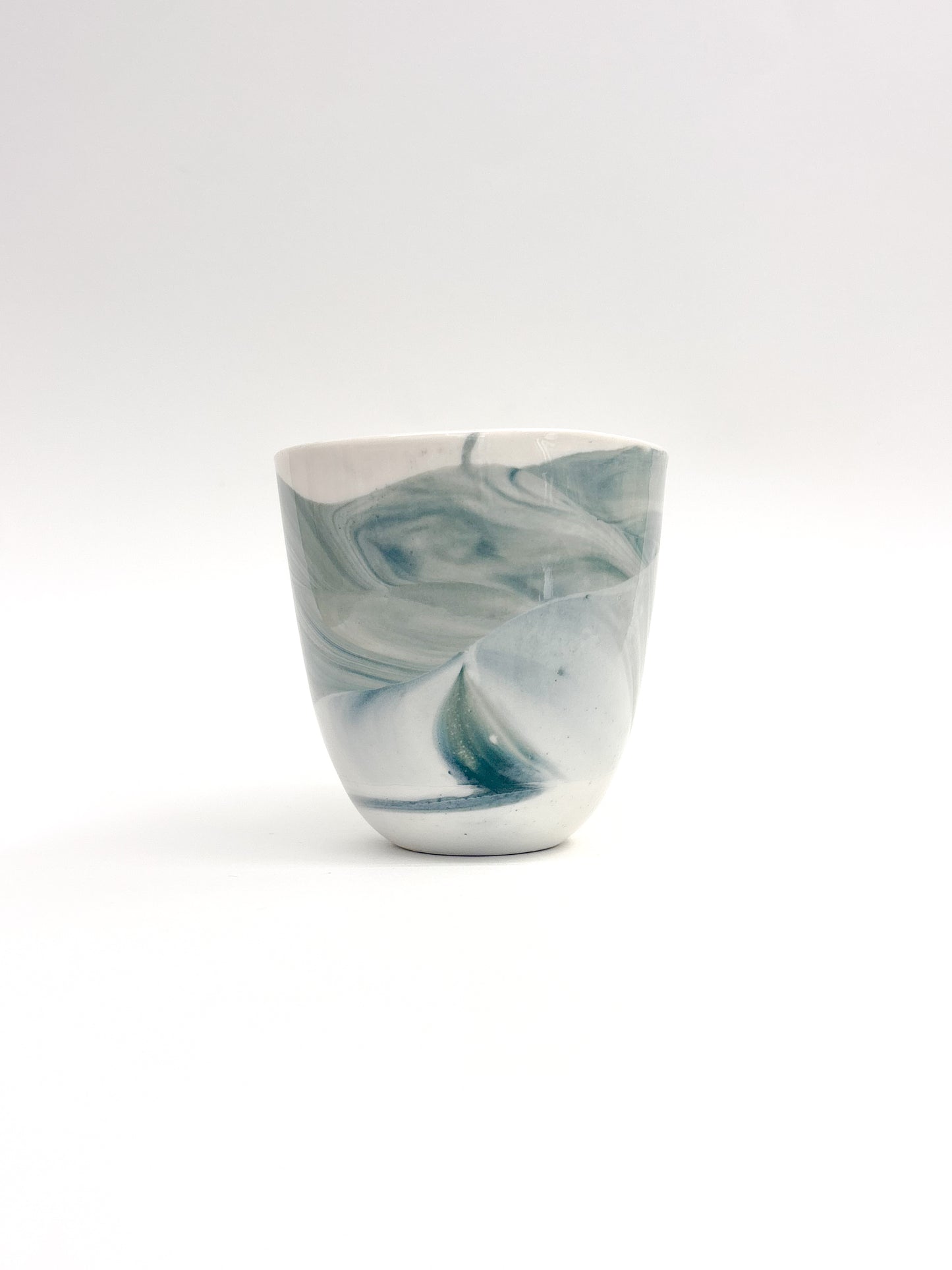 Tasse tactile marbrée en porcelaine - Taille M (250ml)