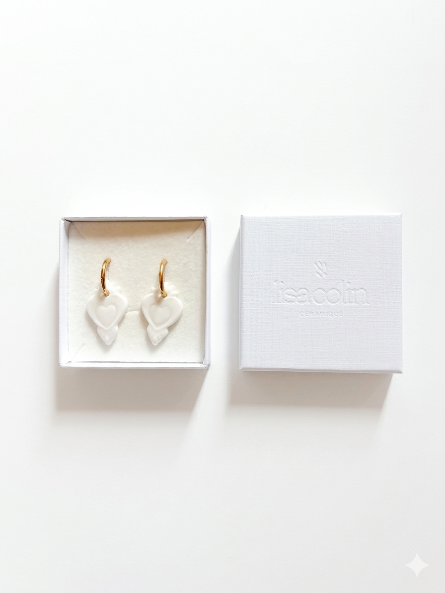 Boucles d’oreilles « Cœur »