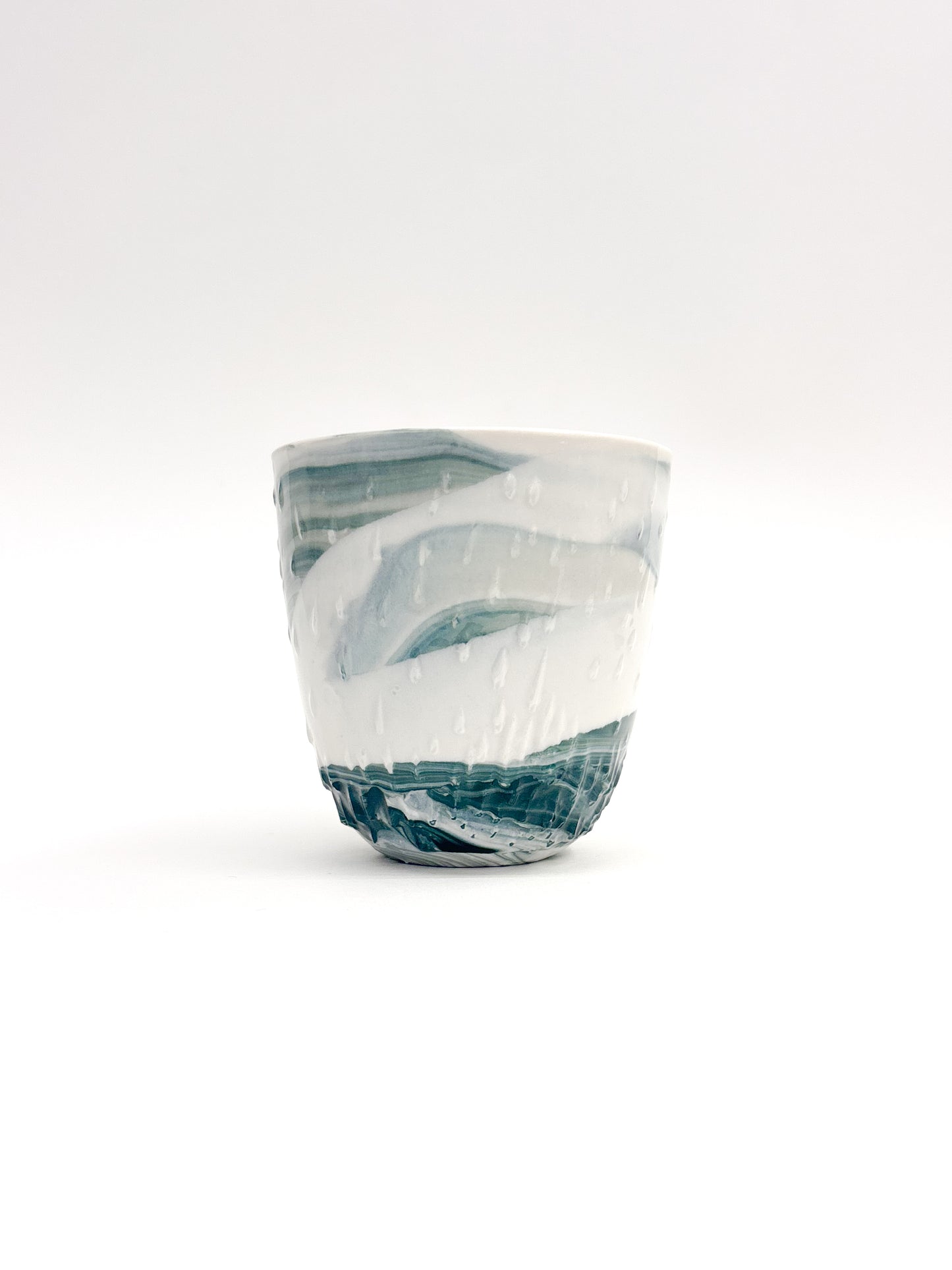 Tasse tactile marbrée en porcelaine - Taille M (250ml)