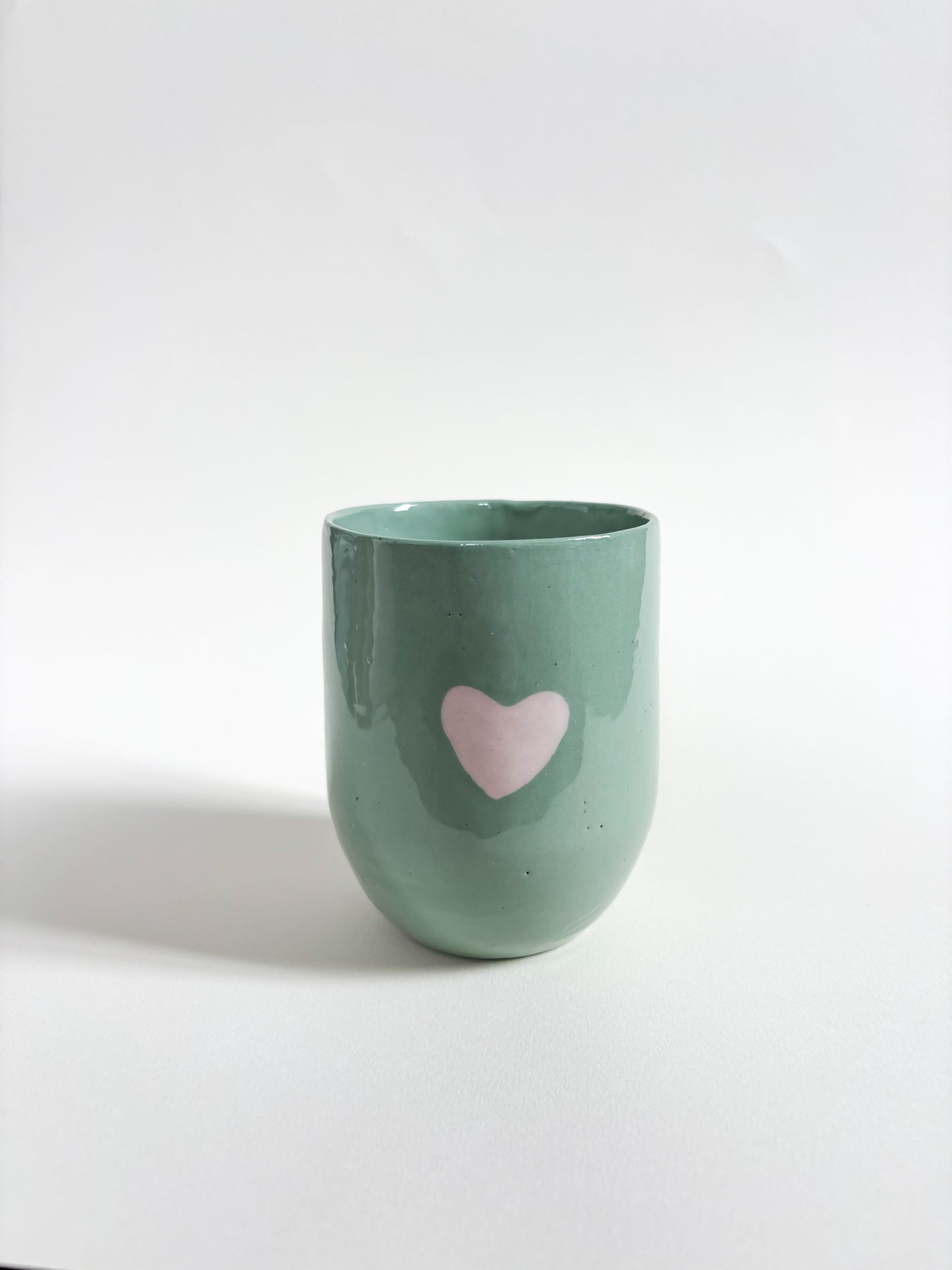 Tasse L cœur bicolore