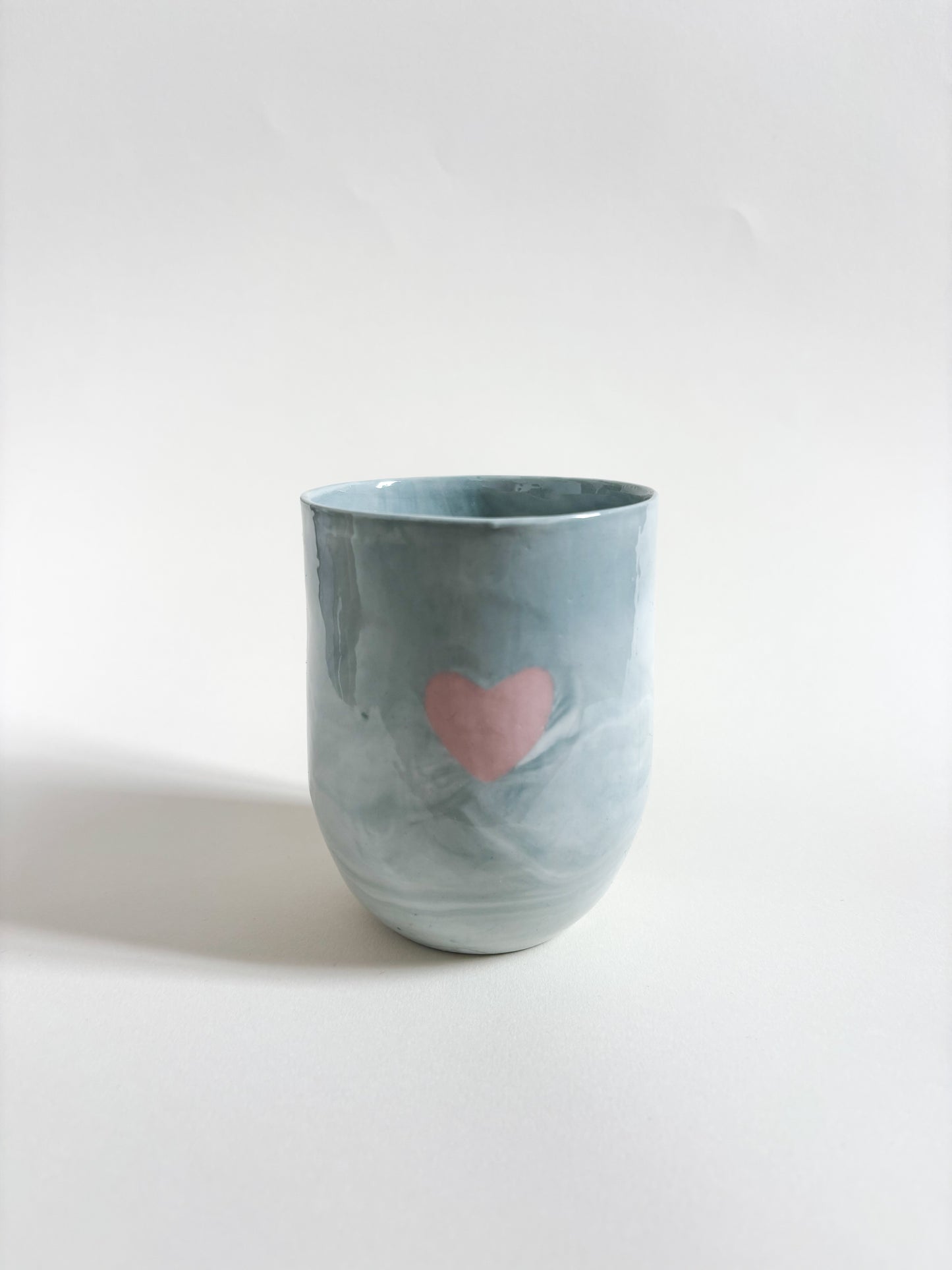 Tasse L cœur bicolore