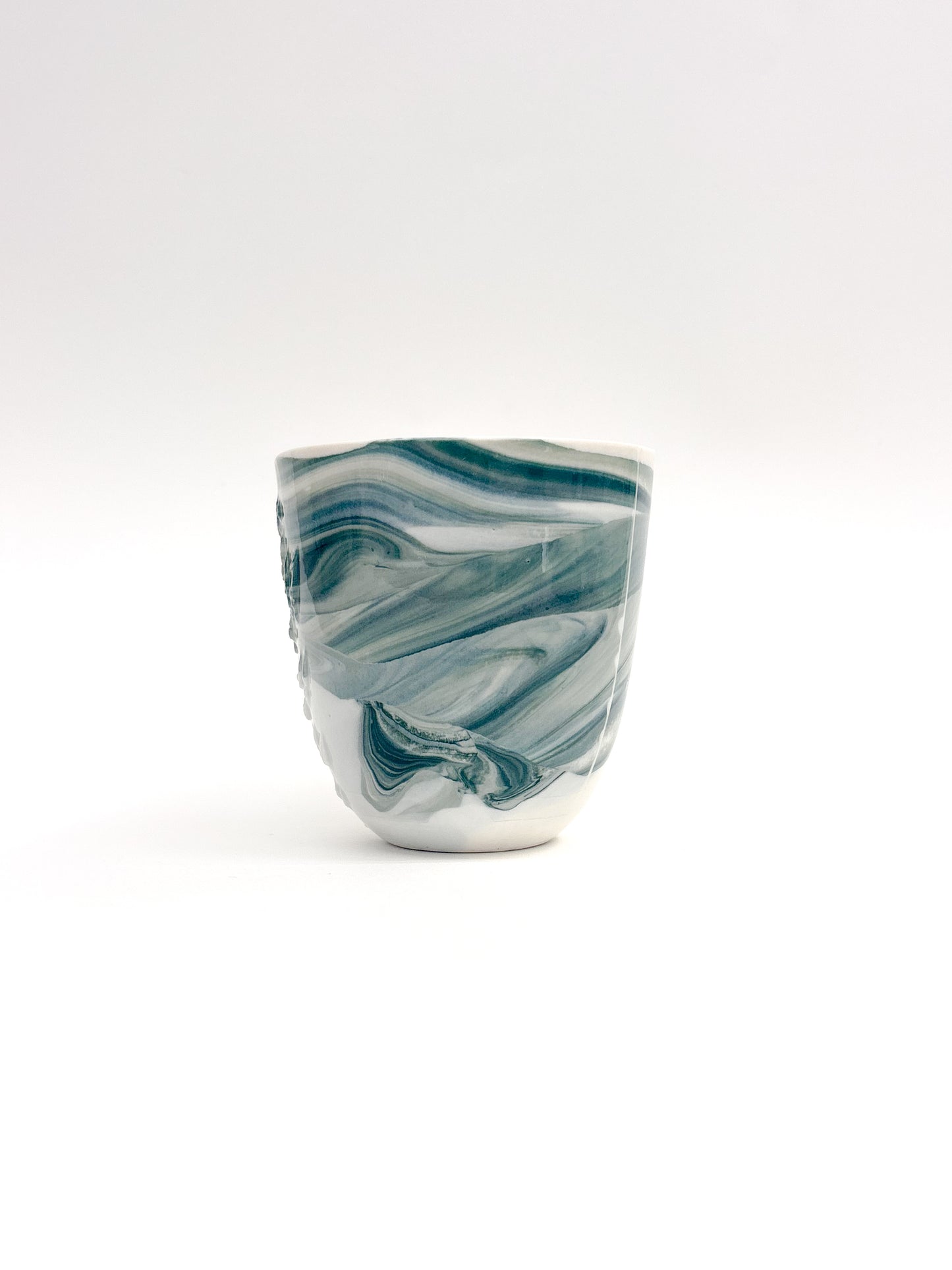 Tasse tactile marbrée en porcelaine - Taille M (250ml)