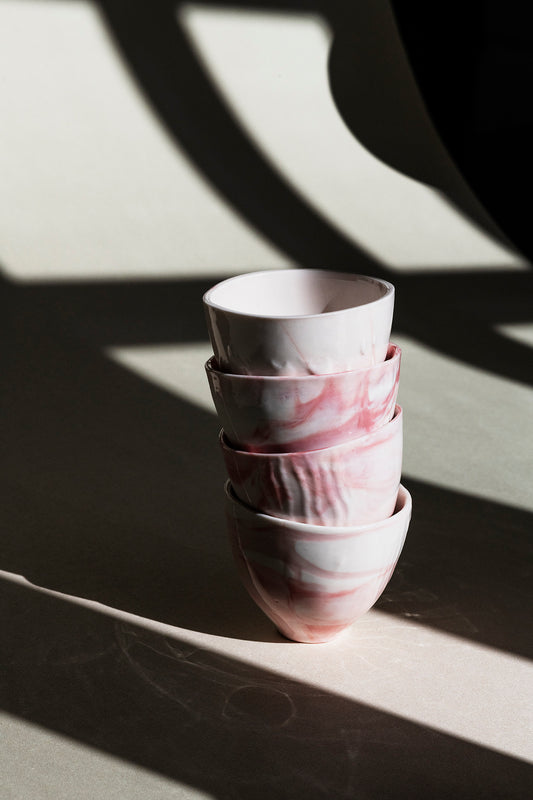 Tasse espresso « Noisette » marbrée