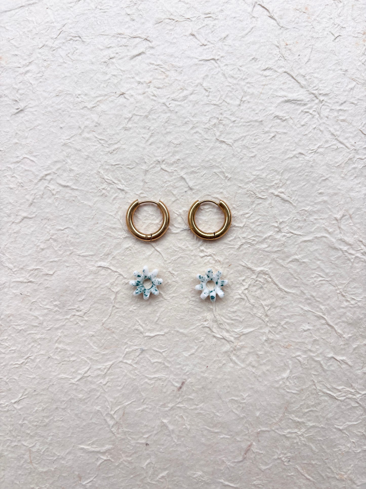 Boucles d’oreilles «Pâquerette»