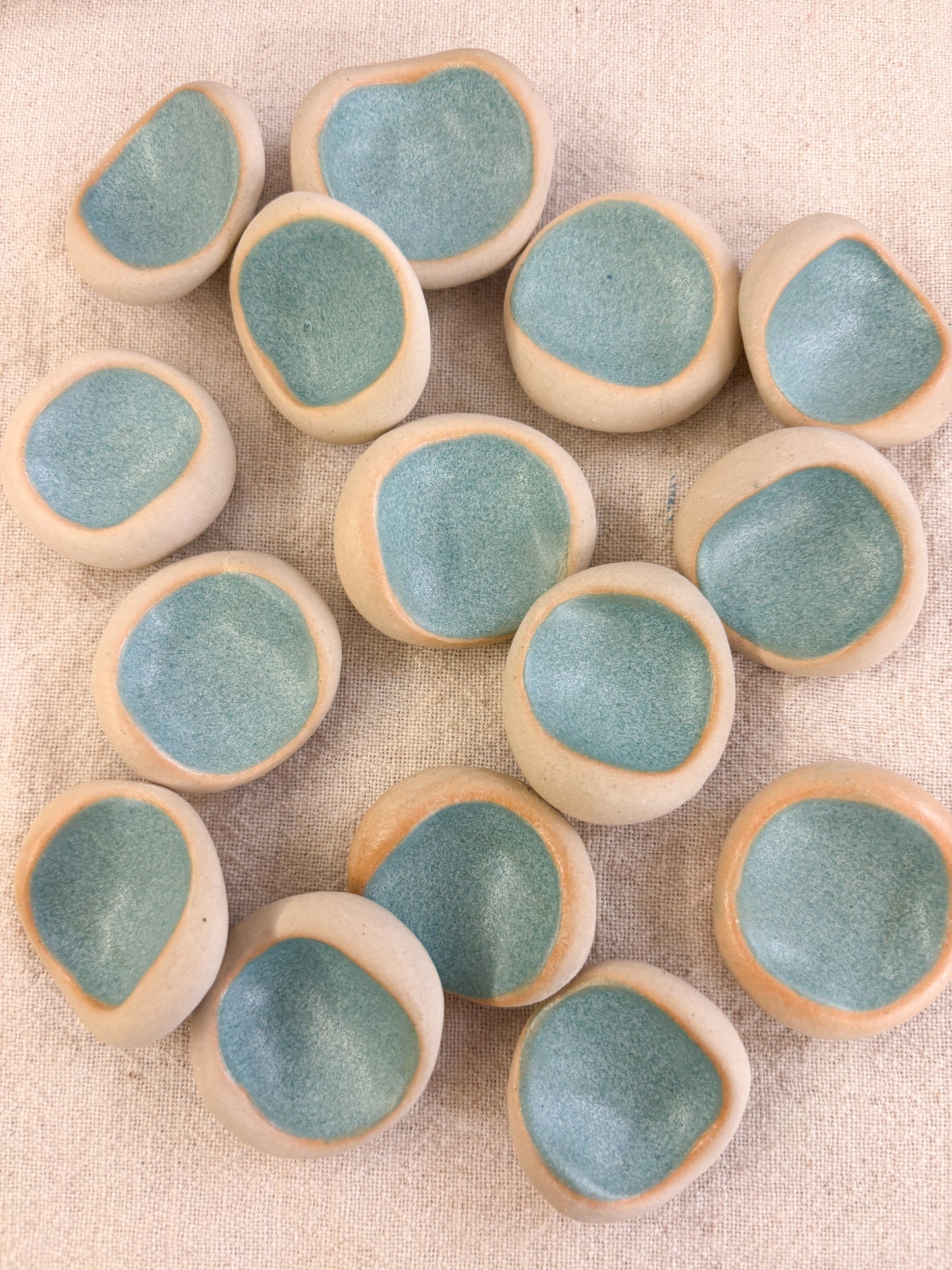 Pierre anti-stress en Grès bleu turquoise
