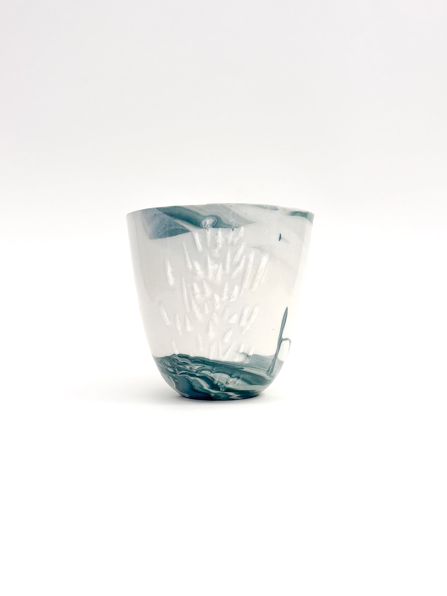 Tasse tactile marbrée en porcelaine - Taille M (250ml)