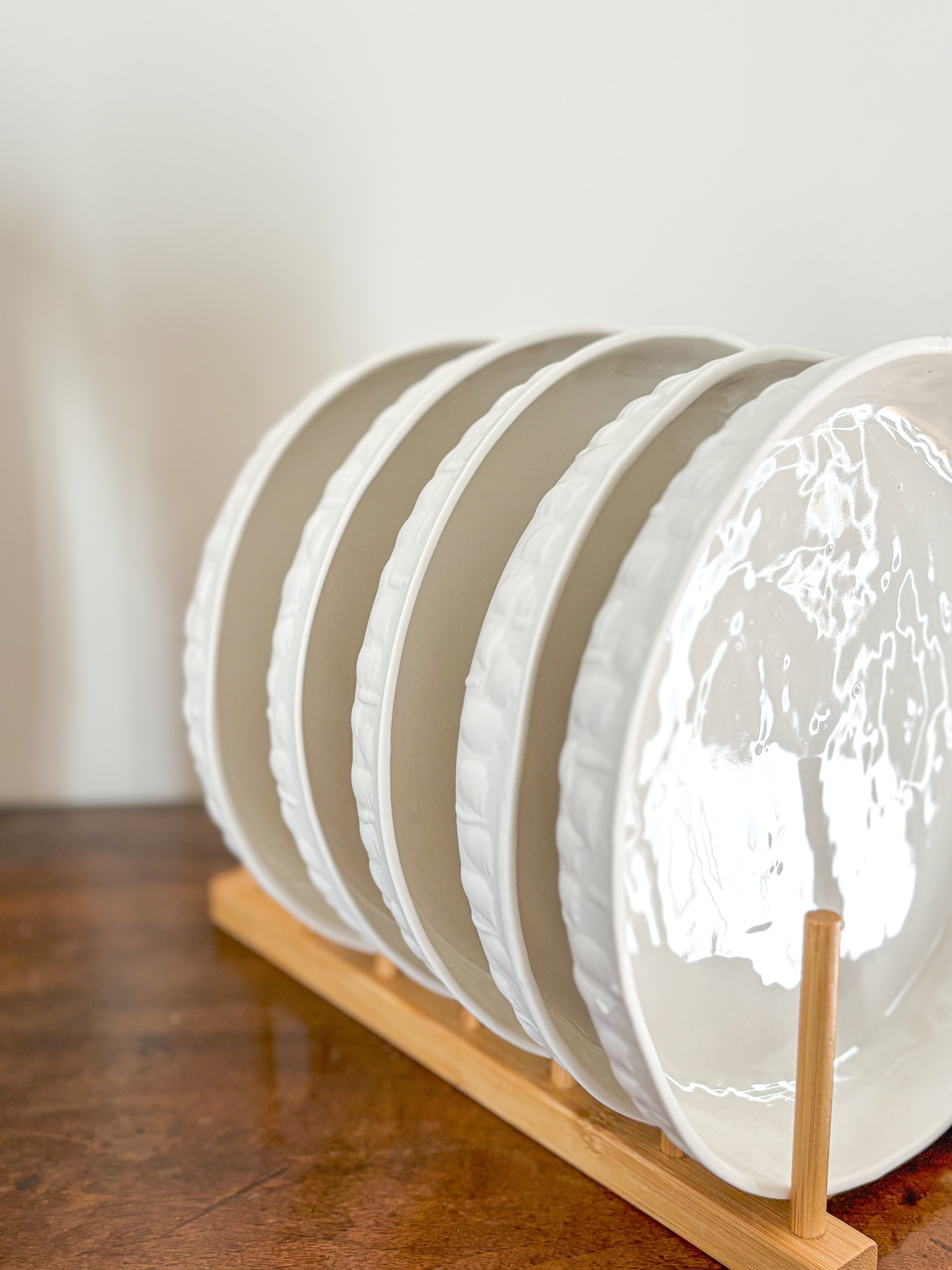 Grande assiette en porcelaine - Tactile