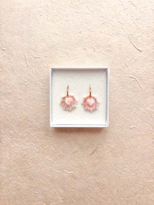 Boucles d’oreilles « Cœur » et or