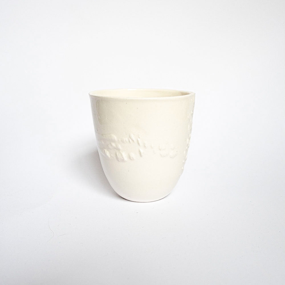 La tasse texturée M porcelaine
