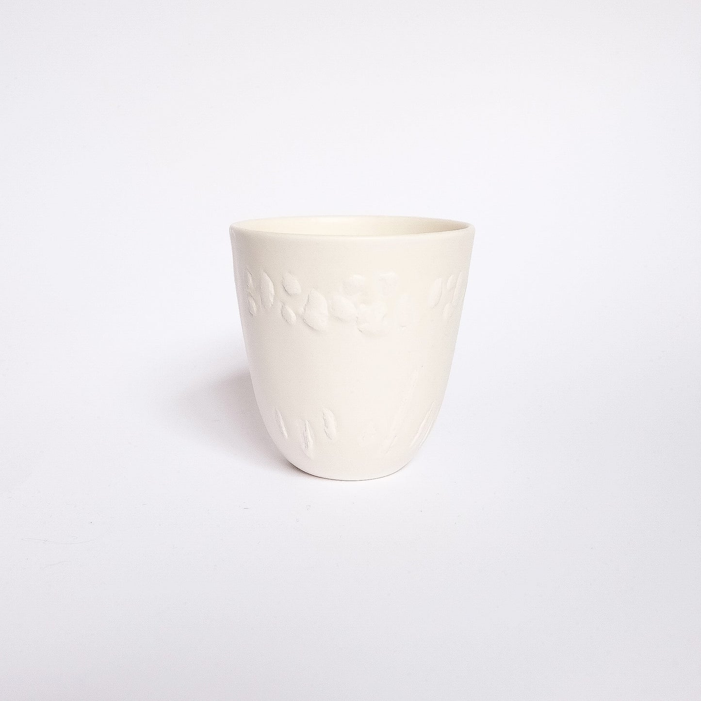La tasse textuée S porcelaine