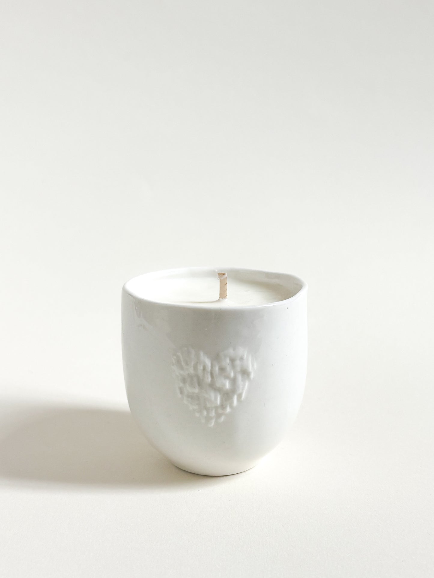 Bougie artisanale en porcelaine - Fleur de cerisier