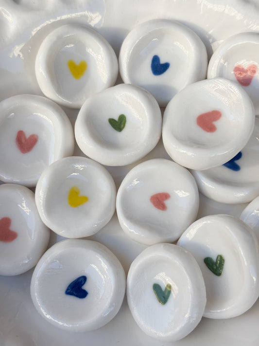 Worry Stone cœur en Porcelaine