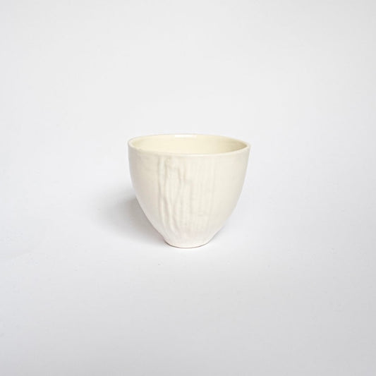 Tasse espresso texturée porcelaine